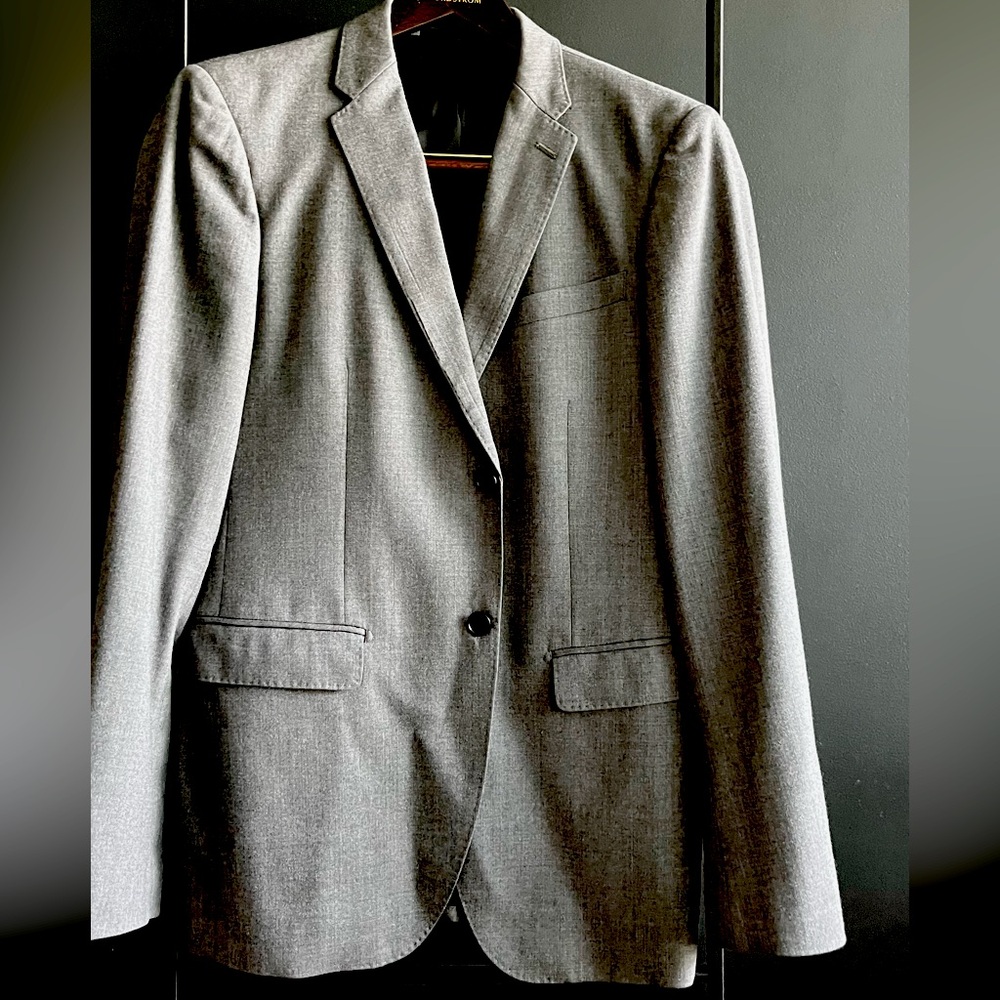 Charcoal grey slim fit suit